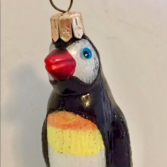 Polish Glass Penguin Christmas Ornament - Picture 2 of 4